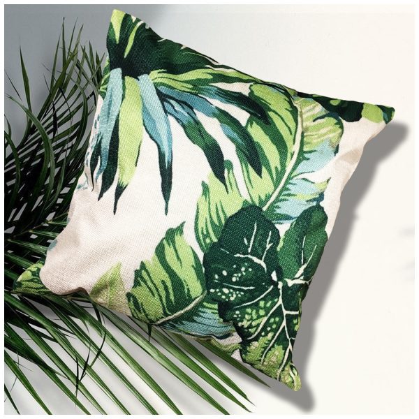 Cojín Tropical Lino 45×45