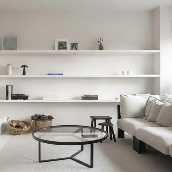 Mesa de Centro Goslar Negro Vidrio 90x35 - Imagen 2