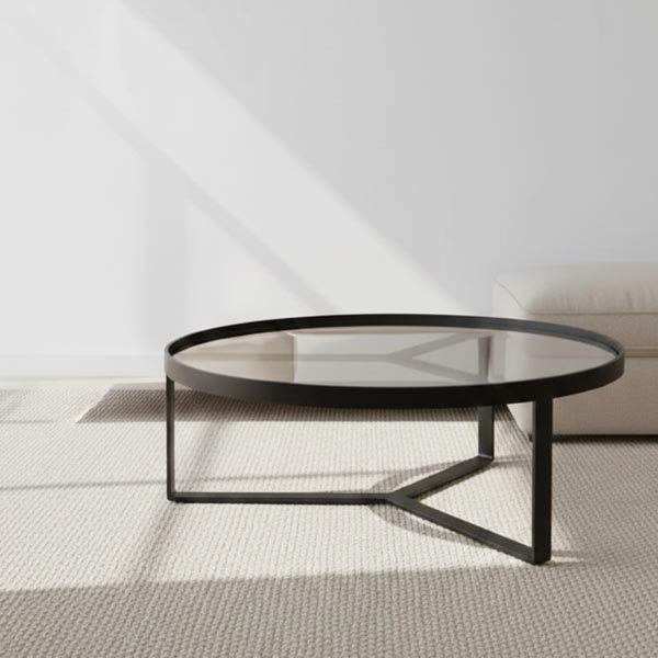 Mesa de Centro Goslar Negro Vidrio 90x35 - Imagen 5