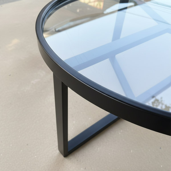 Mesa de Centro Goslar Negro Vidrio 90x35 - Imagen 7