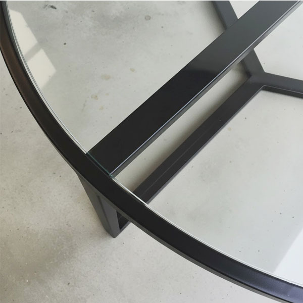 Mesa de Centro Goslar Negro Vidrio 90x35 - Imagen 6