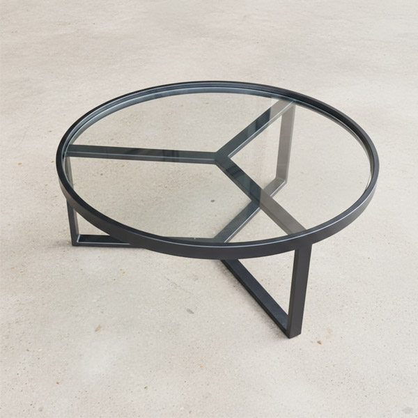 Mesa de Centro Goslar Negro Vidrio 90x35 - Imagen 3