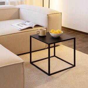 Mesa Lateral Gager Negro 55x51x51