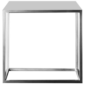 Mesa Lateral Gager Plata 51x51x55