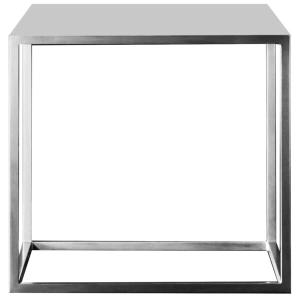 Mesa Lateral Gager Plata 51x51x55