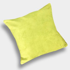 Cojín Gamuza Amarillo Limón 45×45