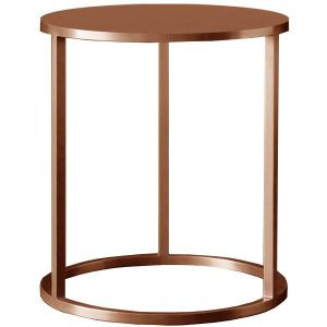 Mesa auxiliar Nes cobre 40×50 con fondo blanco