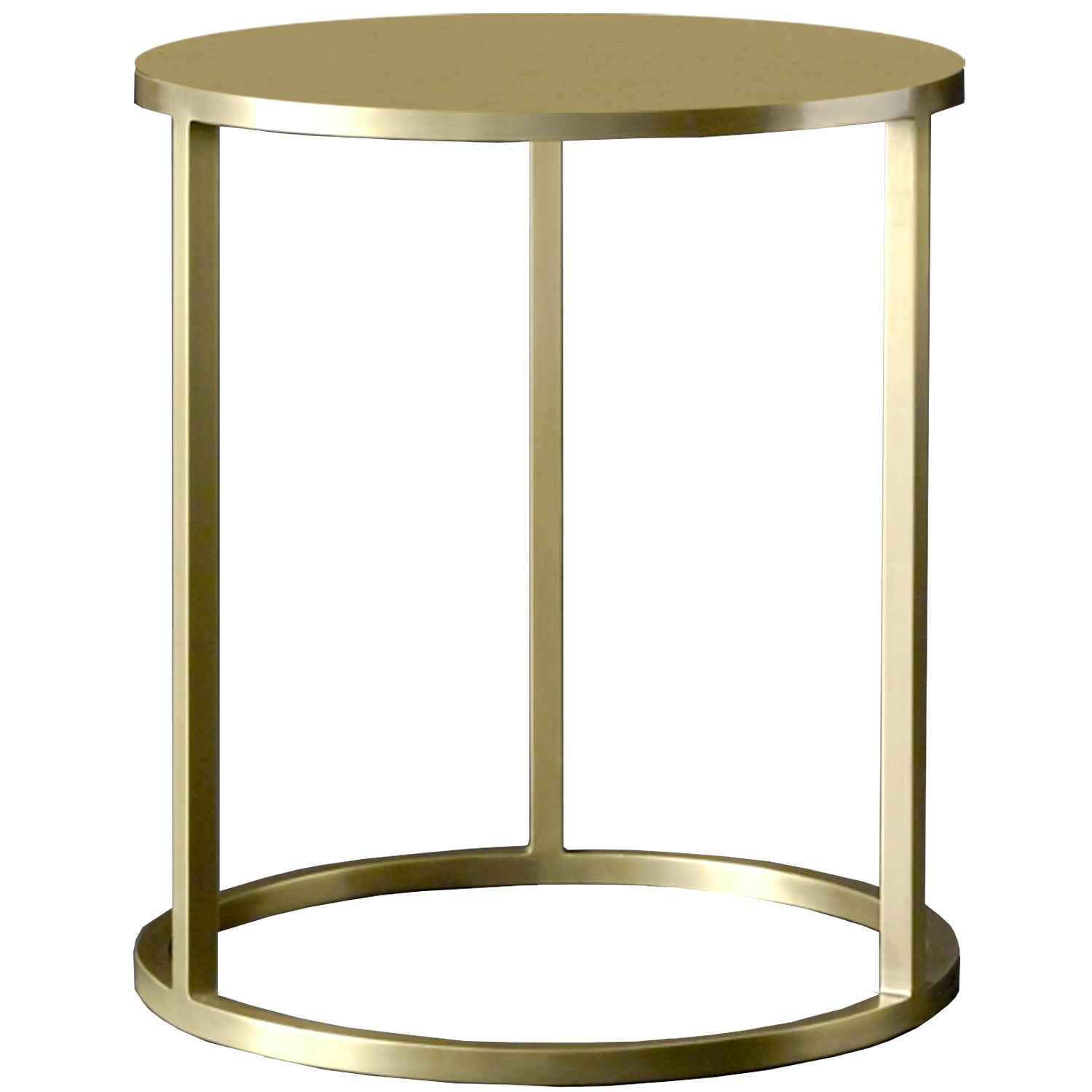 Mesa auxiliar Nes Dorado 40×50 con fondo blanco