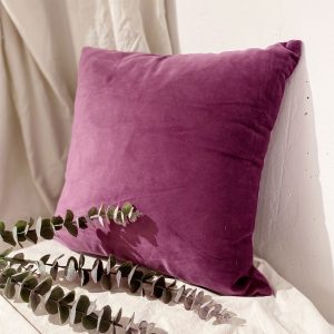 Cojín Morado Terciopelo 40×40