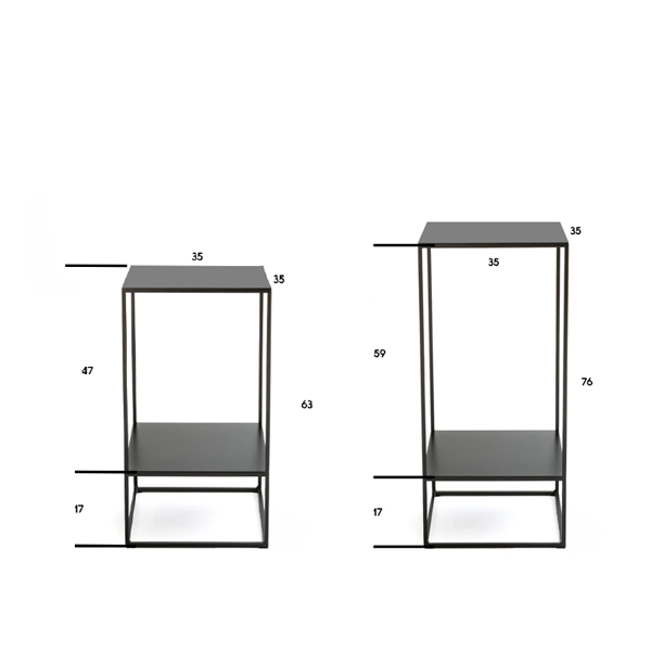 Par Pedestal Plinto Ruan 35x35x63/35x35x76 - Imagen 11