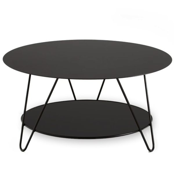 Mesa de centro Askim 80×41 Negro