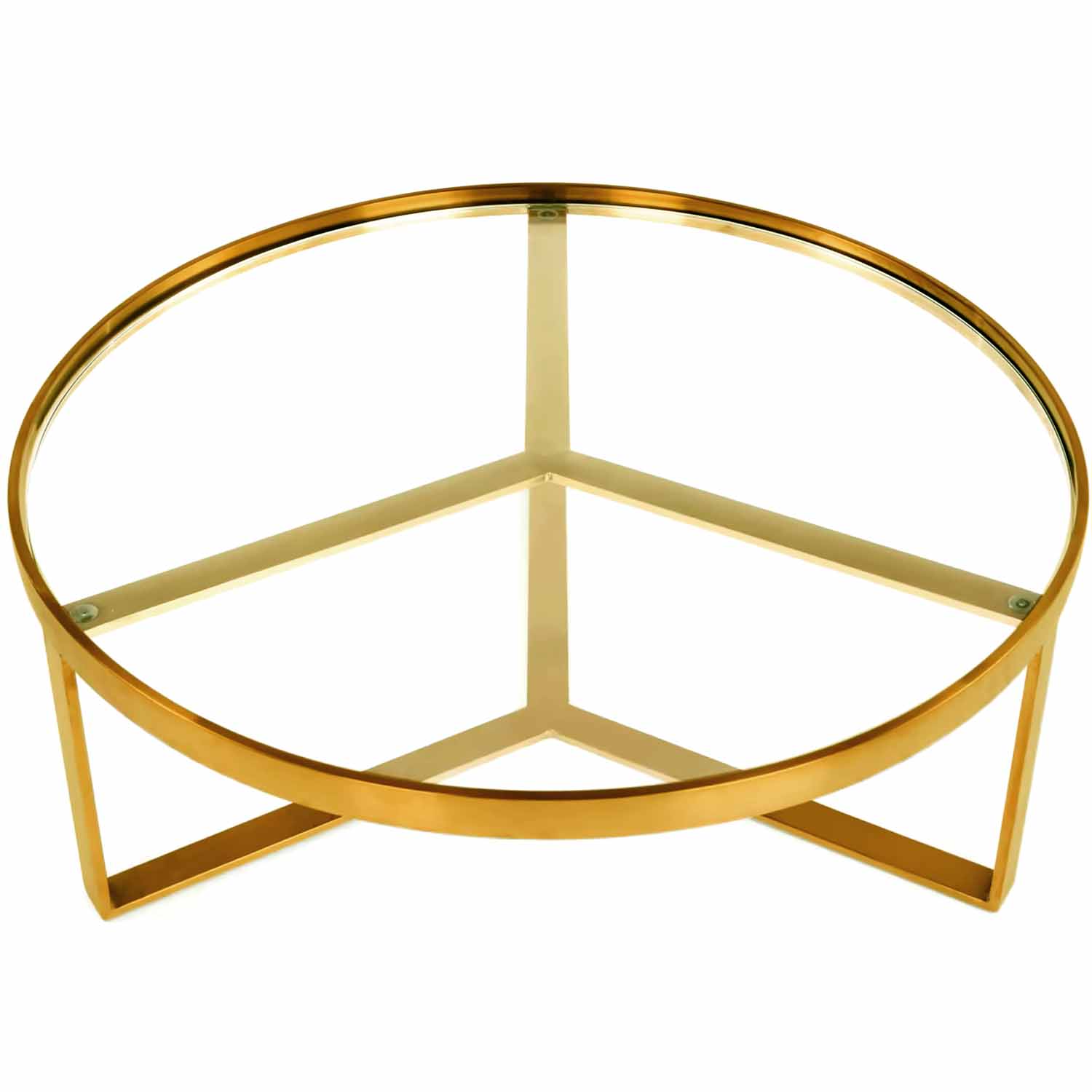 Mesa de Centro Goslar Dorado Vidrio - Imagen 2