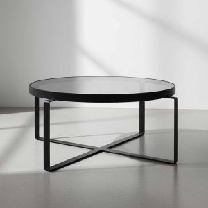 Mesa de Centro Praga Negra 80x48