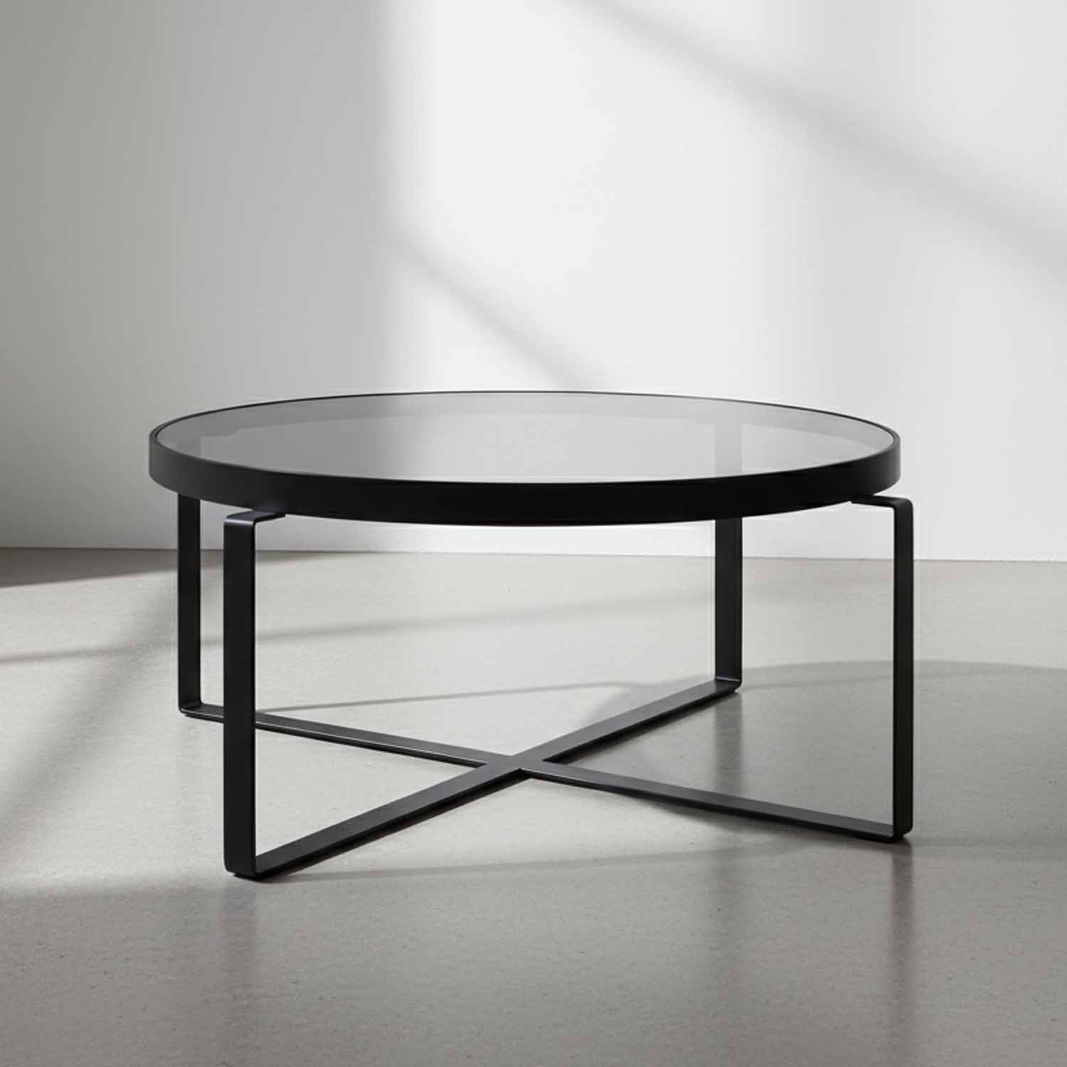 Mesa de Centro Praga Negra 80x48