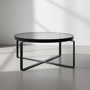 Mesa de Centro Praga Negra 80x48