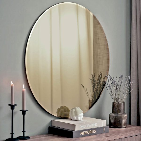 Espejo Circular Grou, Biselado Bronce 40 a 120 cm. - Imagen 3