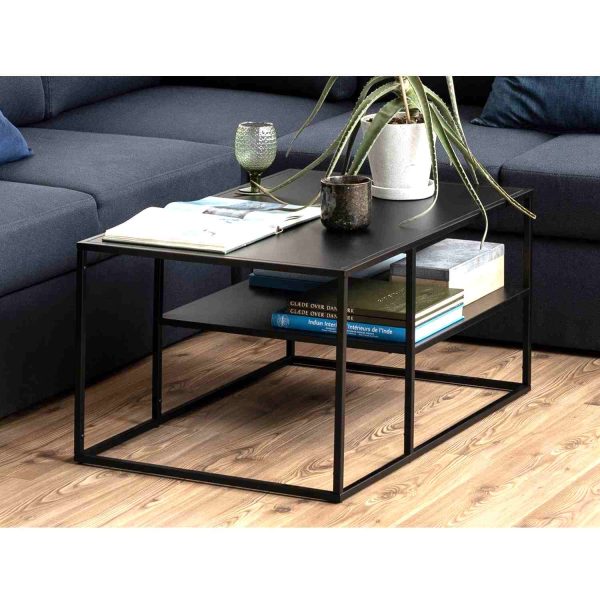 Mesa Centro Nivelax ambientada en un living