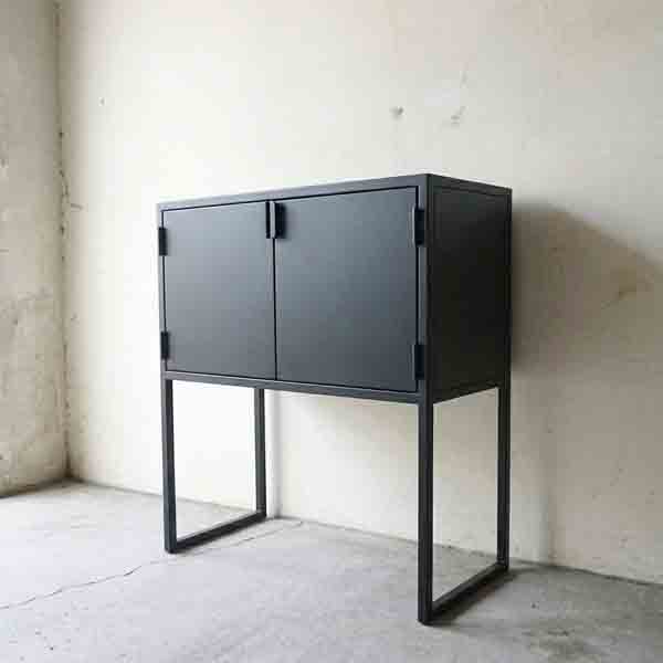 Arrimo, Estante Metálico Vatne Negro 140x40x80