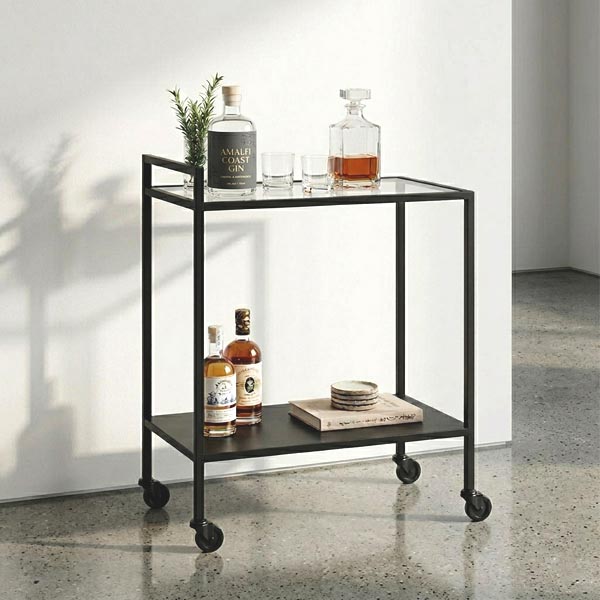 Carro Bar Metálico Arset 60x30x75