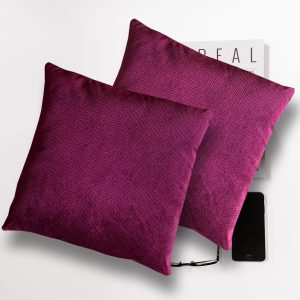 Cojín Chenille Morado 43×43 (2 unidades)