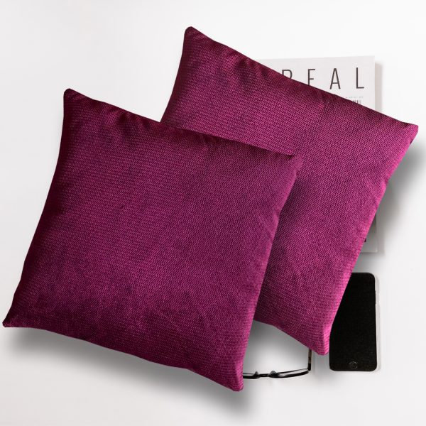 Cojín Chenille Morado 43×43 (2 unidades)
