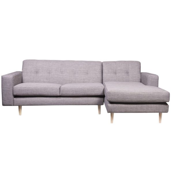 Sofá Seccional Torub Gris izquierdo fondo blanco