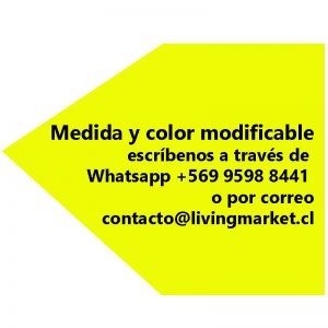 Indicación medidas y colores modificables