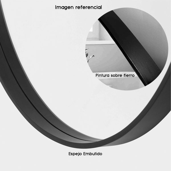Espejo Circular Varena Negro 60 a 150 cm. - Imagen 9