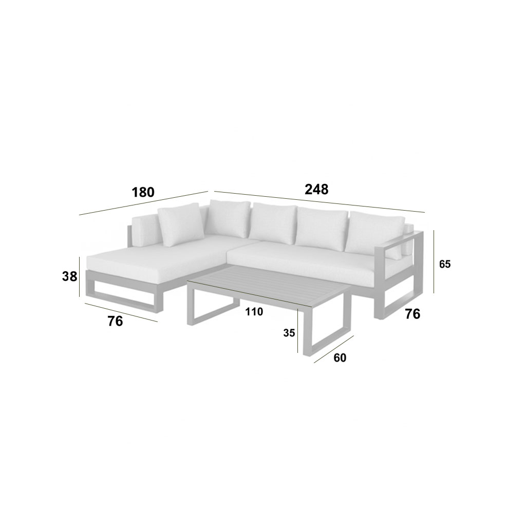 Set Muebles Terraza Mons Blanco / Colores - Imagen 11