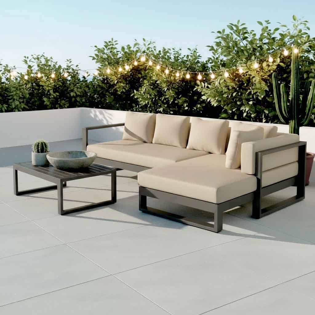 Set Muebles Terraza Mons Grafito / Colores