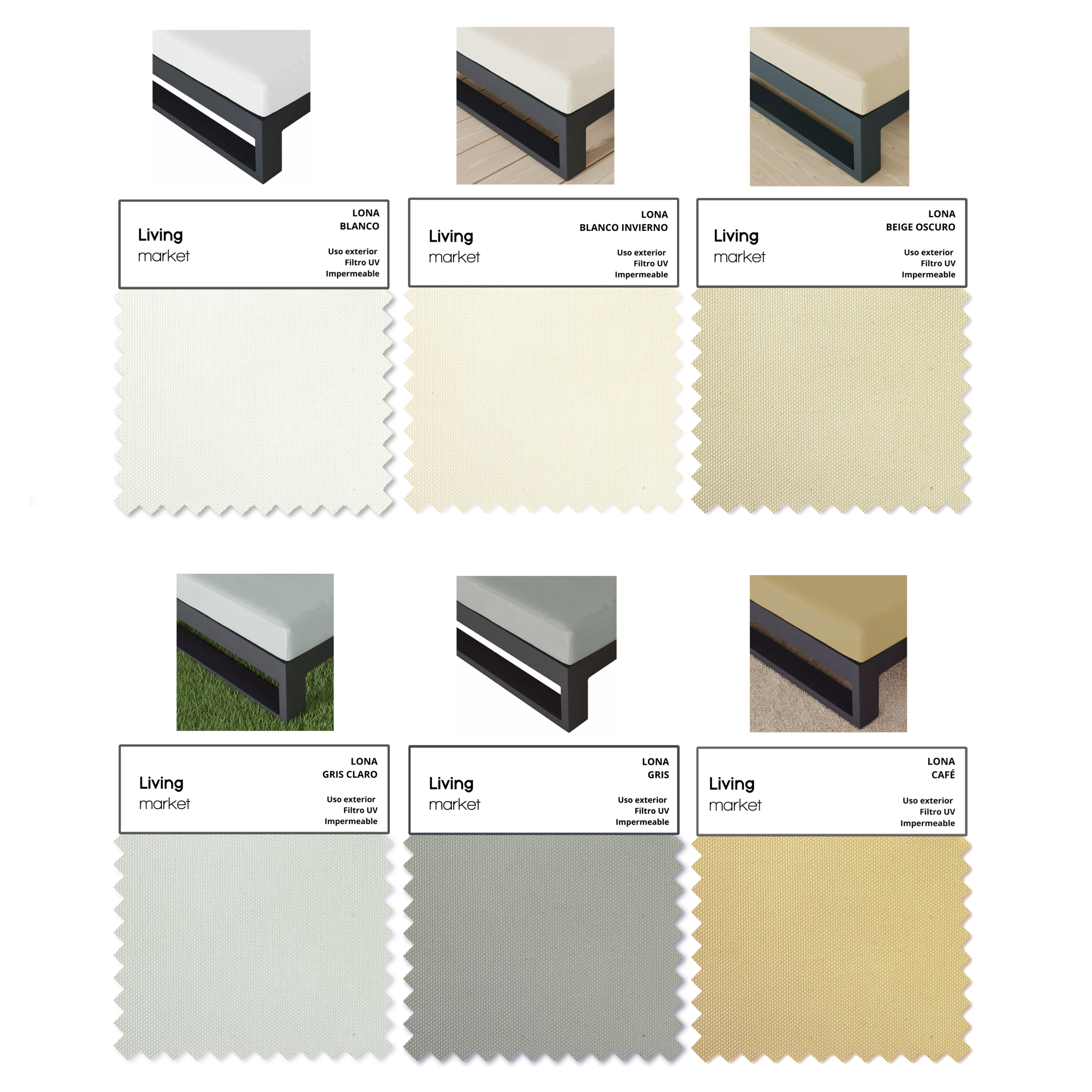 Set Muebles Terraza Mons Grafito / Colores - Imagen 8