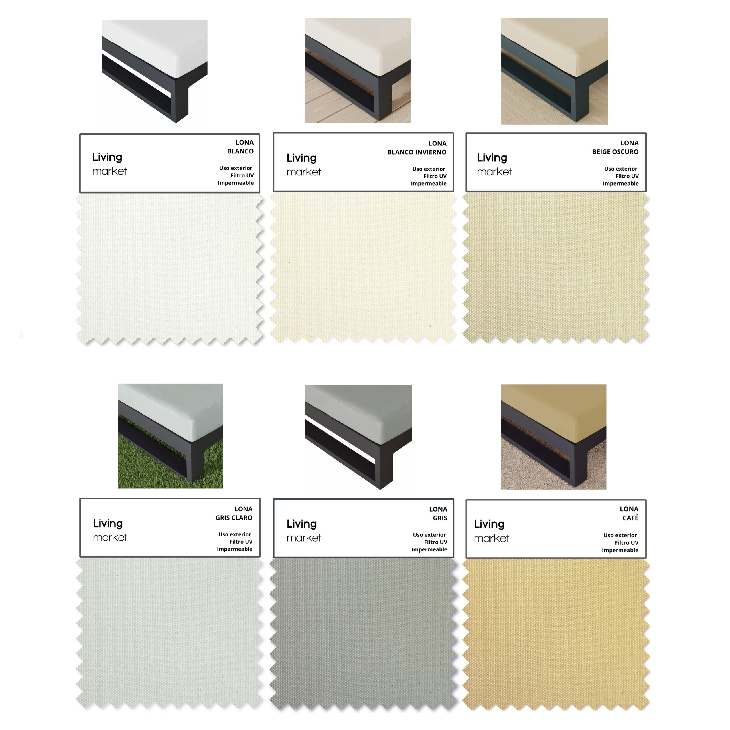 Set Muebles Terraza Mons Negro / Colores - Imagen 13